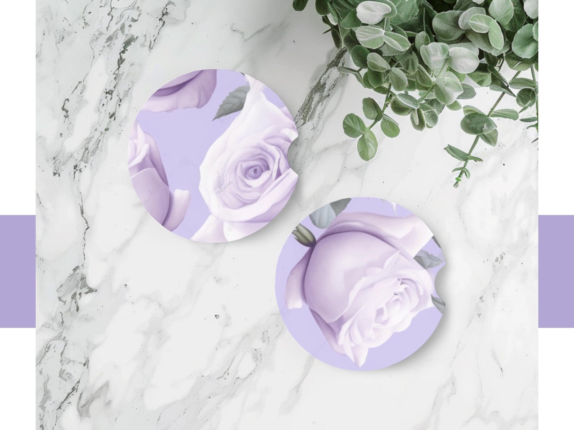 Rose Car Interior Collection Personalized Accessories Set Female Driver Gift Package Sweet Sixteen Present Essential Beautiful Coaster Design Modern Vehicle Decor Premium Quality Construction Elegant Style Daily Driving Comfort Collection