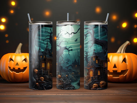 Glow in the Dark Halloween Eerie Night Tumbler